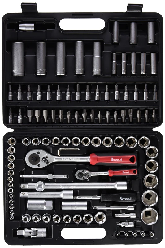B.Tool BT42108 1/2" and 1/4" Sockets 108 Pieces