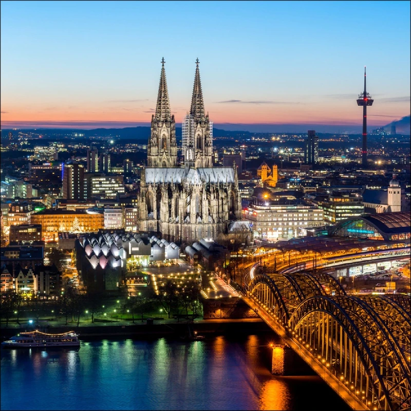Pro-ART g1580a Giclée 'Cologne' 30 x 30 cm Wall Painting, multicoloured, 50x50 cm