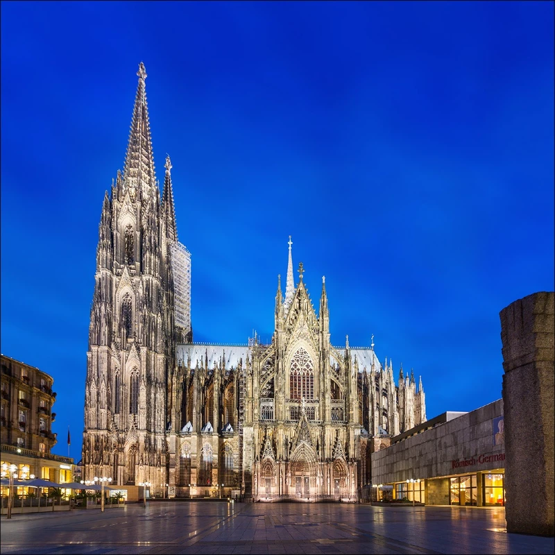 Pro-Art g1768a Giclee Wall Picture 'Cologne' 30 x 30 cm, multicoloured, 70 x 70 cm - Image 1