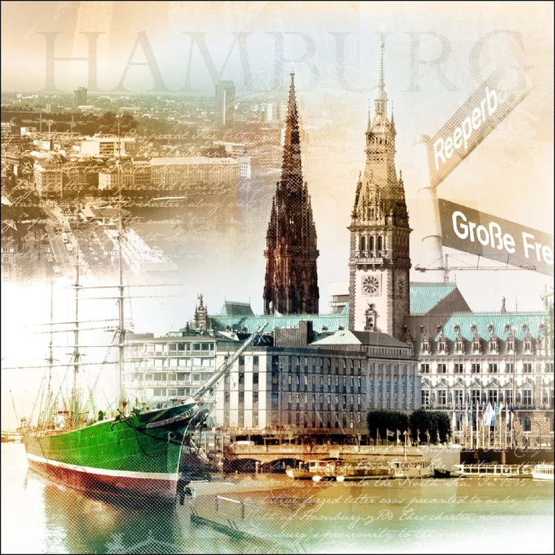 Pro-Art-Bilderpalette Giclee Wall Art, Canvas, Colourful, 70 x 70 cm - Image 1