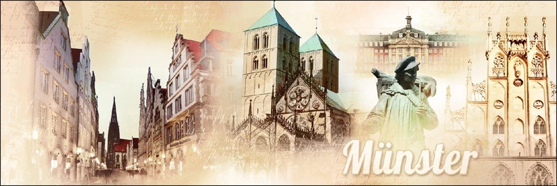 Pro-ART g1735e Mural Giclée 'Munster' 150 x 48 cm, multicoloured, 90 x 30 cm