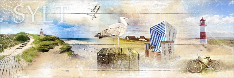 Pro-Art-Bilderpalette Giclee Wall Art, Engineered Wood, Colourful, 90 x 30 cm