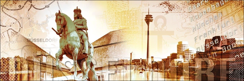 Pro-Art-Bilderpalette Giclee Wall Art, Canvas, Colourful, 120 x 40 cm - Image 1