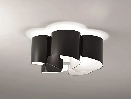 Selene papiro ceiling light 70 W, glossy black