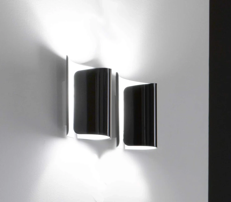 Selene papiro Wall Light 70 W, Glossy Black