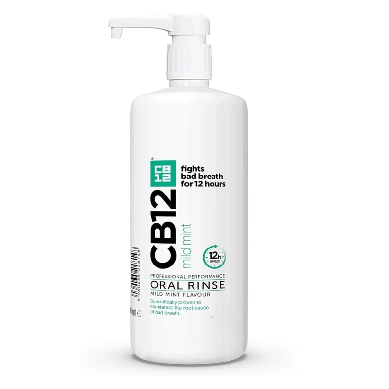 CB12 Mild Mint Menthol Mouthwash, 1000 ml