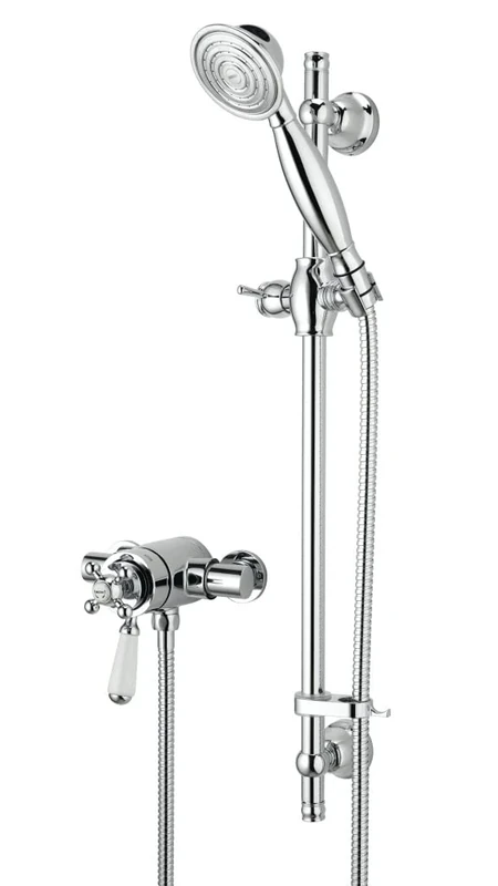 Bristan R2 SHXAR C Regency 2 Shower Valve with Adjustable Riser Kit - Chrome, Metallic