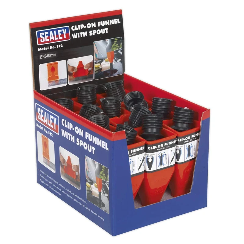 Sealey F12 Clip-On Funnel With Spout