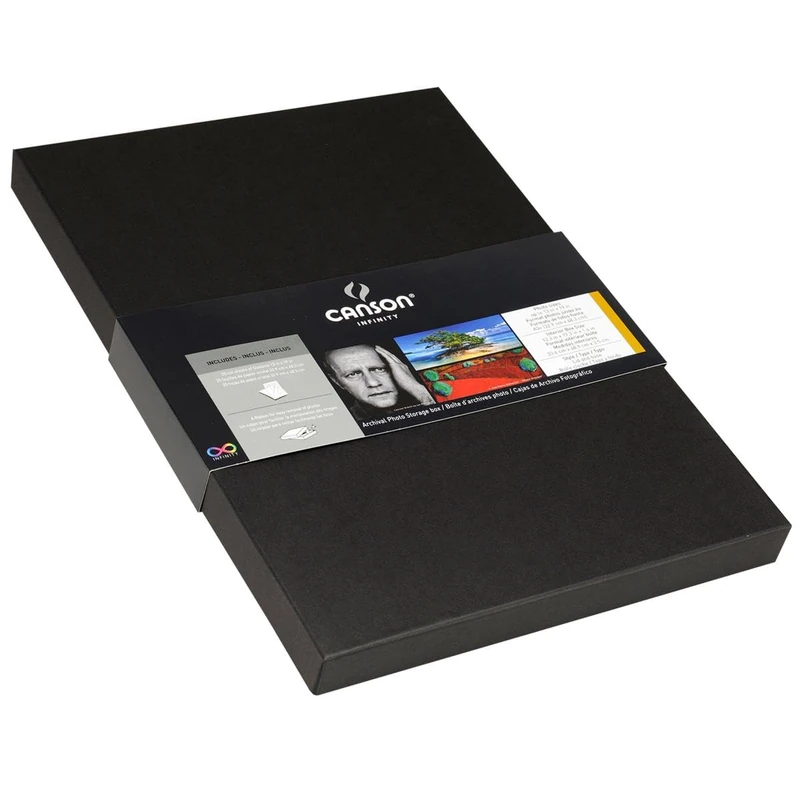 CANSON Archival Photo/Storage 50x35x4cm Box, Black, 1 Box, Ideal for Professional Photographers