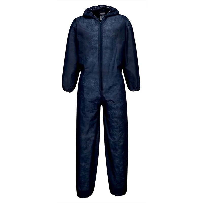 Portwest ST11 Disposable Coverall PP 40g Navy, X-Small, Pack of 120