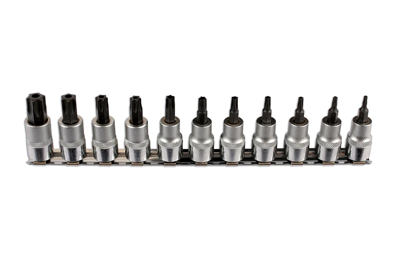 Laser 6068 Tamperproof Star Socket Bit Set 3/8"D 11pc