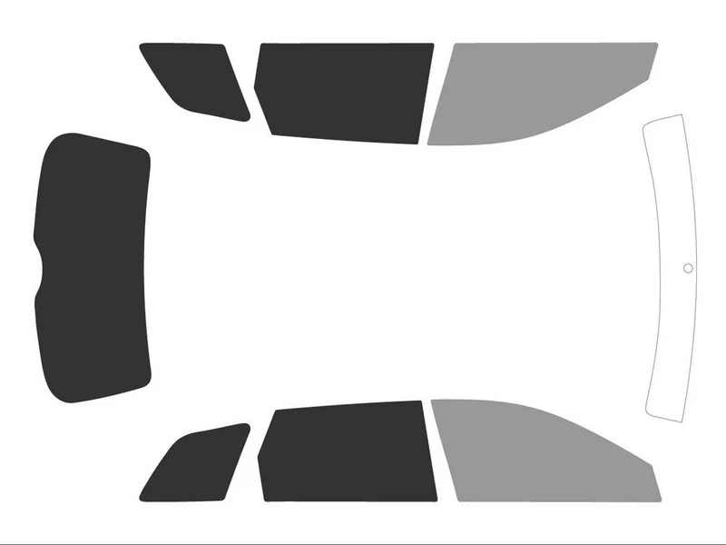 Variance Auto Tinted Films for Car Complete Kit, Front Black 35 - Back Black 05