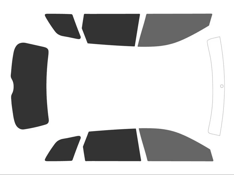 Variance Auto Tinted Films for Car Complete Kit, Front Black 20 - Back Black 05