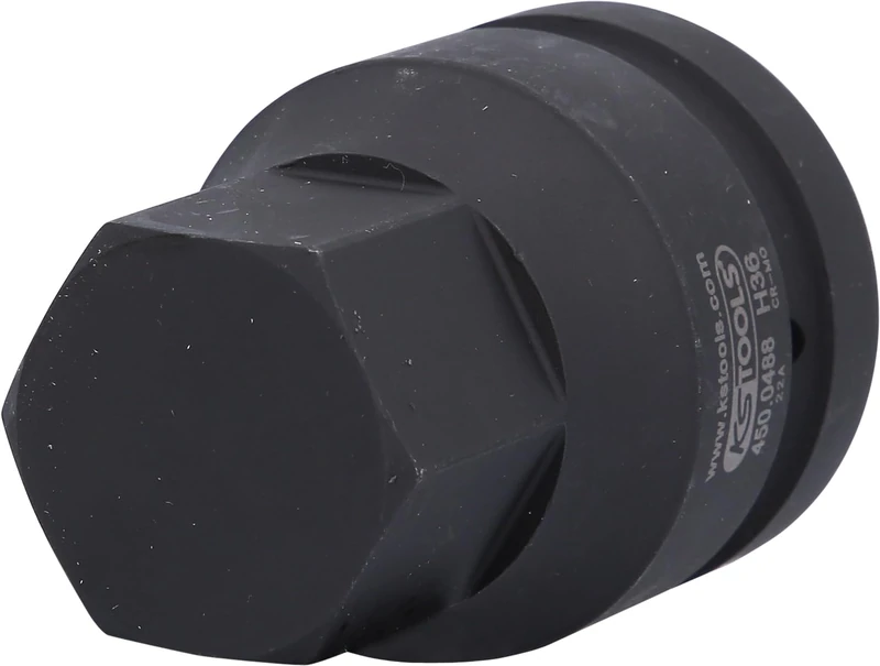 KS TOOLS 450.0488 1" Impact bit socket for hexagon screws, 36mm