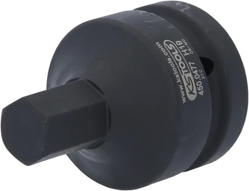 KS TOOLS 450.0477 1" Impact bit socket for hexagon screws, 19mm