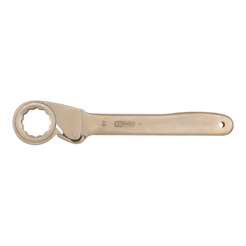 KS Tools 962.0114 Berylliumplus pipe ratchet, 14mm, 155mm, bronze - Image 1
