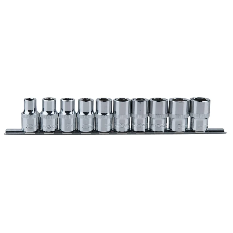 KS TOOLS 918.0650 1/2" CHROME + Hexagonal socket set, 10pcs, 10-19mm