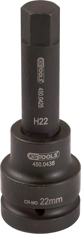 KS TOOLS 450.0496 1" Impact bit socket, hex, 30mm