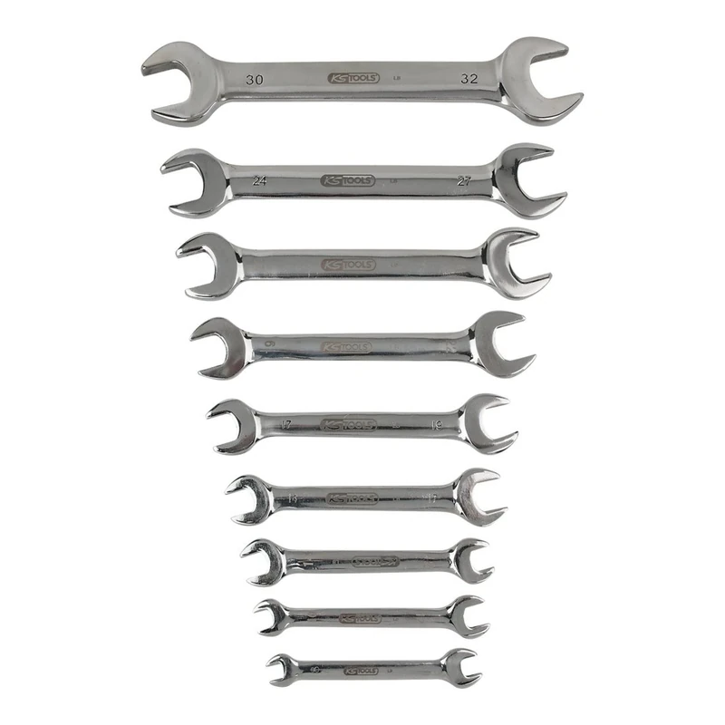KS TOOLS 964.2240 STAINLESS open end spanner set, 9pcs