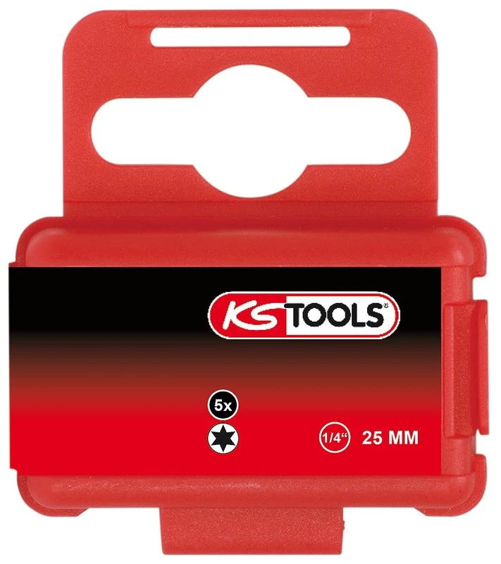 KS TOOLS 911.3356 1/4" Bit TX, 25mm, T3, 5pcs