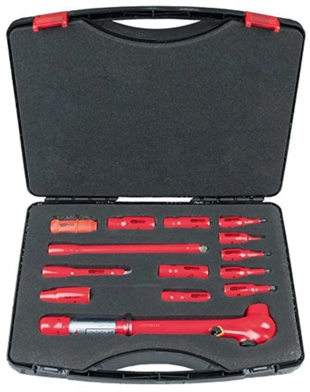 KS TOOLS 117.1881 Insulated socket wrench set, 14pcs, 3/8
