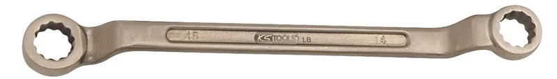 KS TOOLS 963.7403 BRONZE + Double ended ring spanner offset 20x22 mm