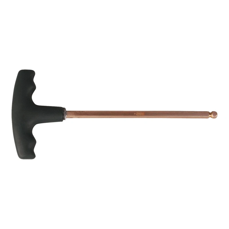 KS TOOLS 962.0963 BERYLLIUM + Hexagon key wrench with T-Handle, with ball end 6 mm