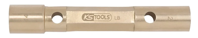 KS TOOLS 963.8394 BRONZE + Hexagonal socket spanner double- sided 9x10 mm