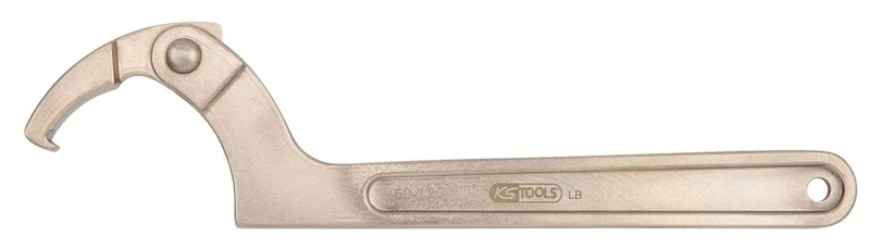 KS TOOLS 963.8207 BRONZE + Swivel head hook spanner Ø115-170 mm