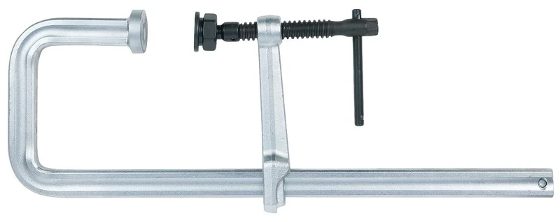 KS TOOLS 145.0431 Steel screw clamp with T-handle, 140mm