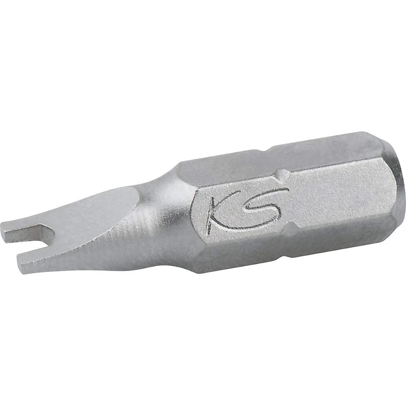 KS TOOLS 911.3595 1/4" Bit security slotted, 25mm, 12mm, 5pcs