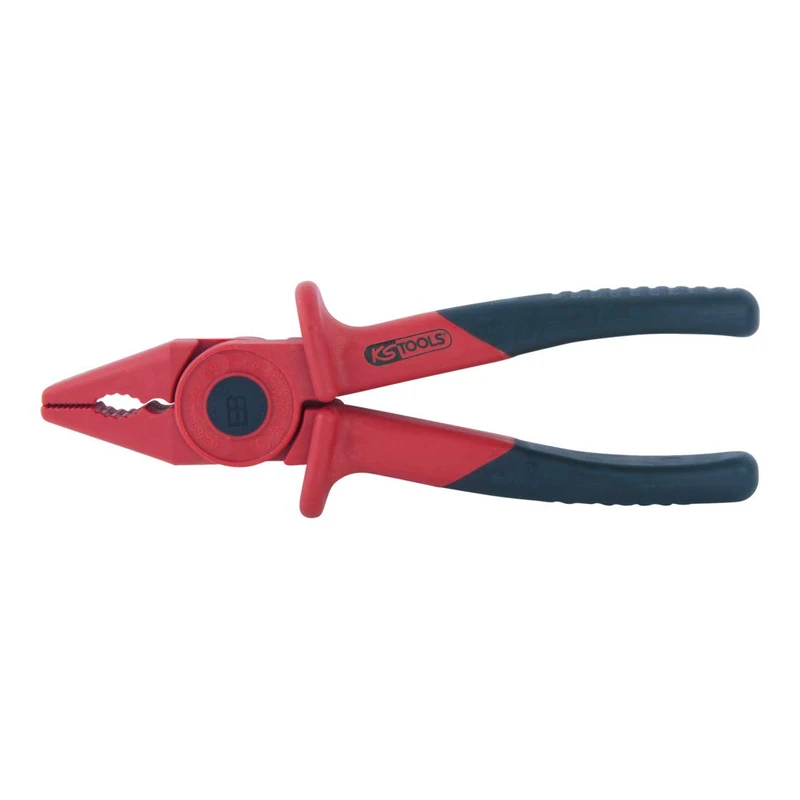 KS Tools 1171765 Insulated Combination Pliers, Plastic, 185 mm