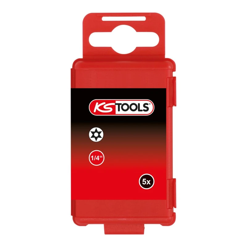 KS TOOLS 918.3656 TORSIONpower bit, 75mm, TH15tamperproof, 5pcs