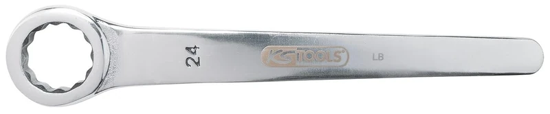 KS TOOLS 964.1017 STAINLESS single ring wrench, 17mm