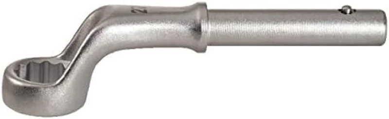 KS TOOLS 517.9124 Single ring ended spanner, offset, 1.11/16