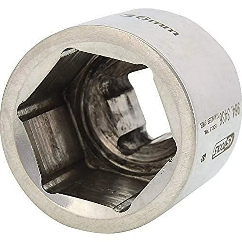 KS Tools 9643446 Stainless Steel Bit Socket, Hex, 46 mm, 3/4 "
