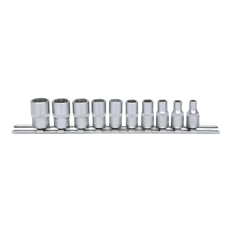'KS Tools 9170625 Socket Set, 12-Point, 1/4 (Pack of 10)