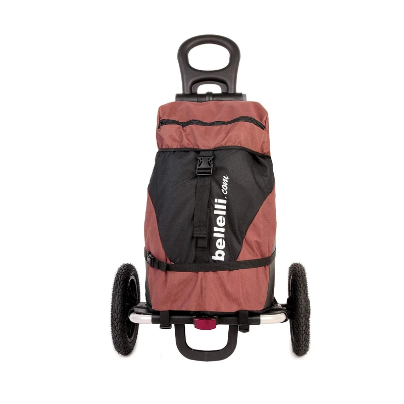 b bellelli B-Tourist Bicycle Transport Trolley 25 kg with Brown Bag
