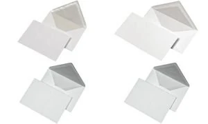 Mailmedia 232390 B6 Envelope Silk Lined, White