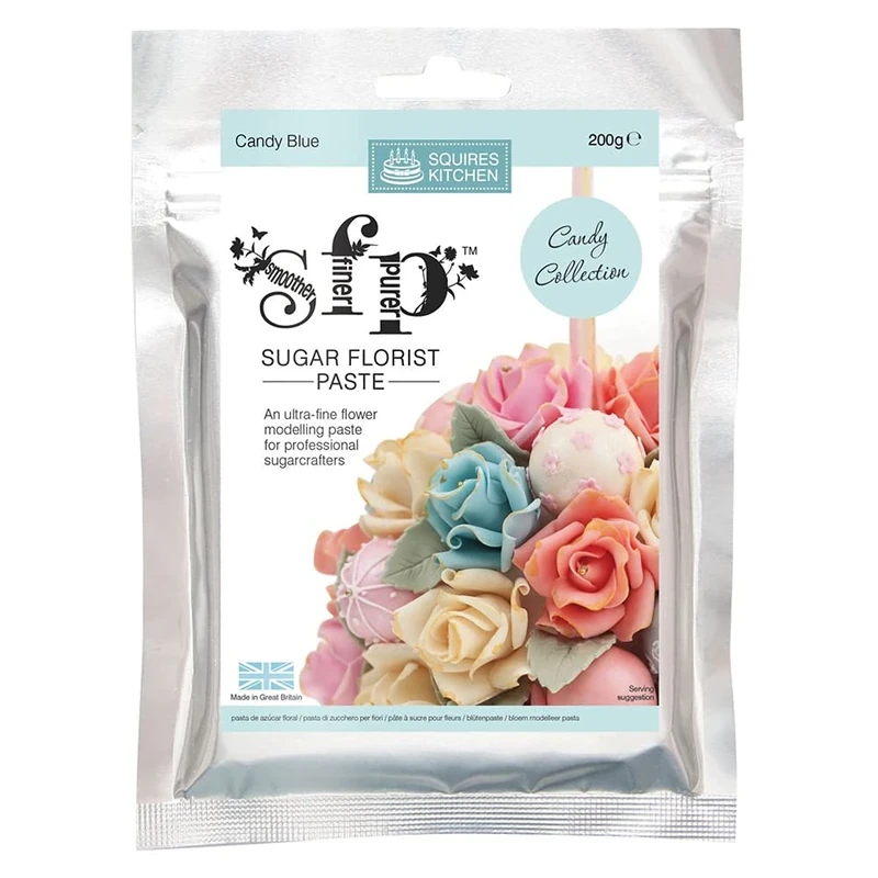 Squires Kitchen Sugar Florist Paste (SFP) Candy Blue 200g