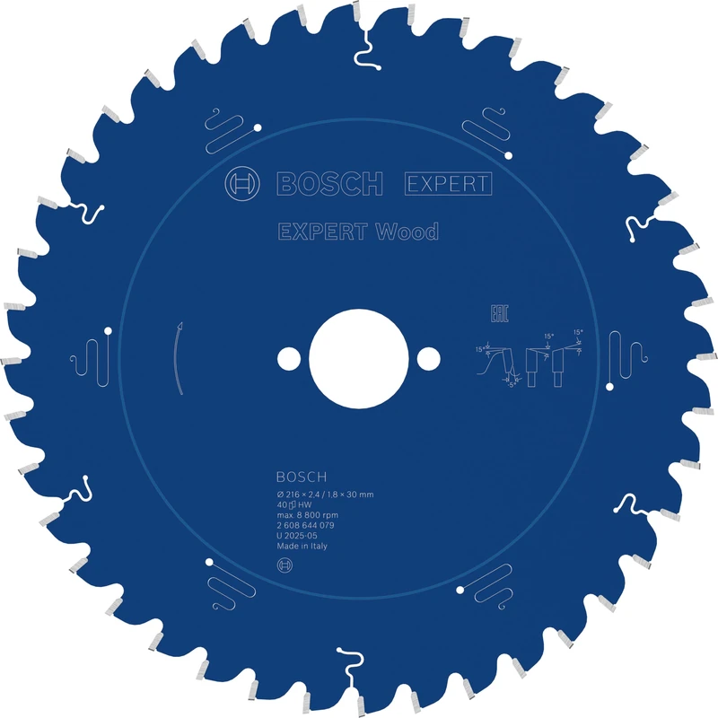 Bosch 1x EXPERT Wood Corded Circular Saw Blade for Mitre Saw (for Softwood, Hardwood, Ø mm, Professional Accessory Mitre Corded Circular Saw)