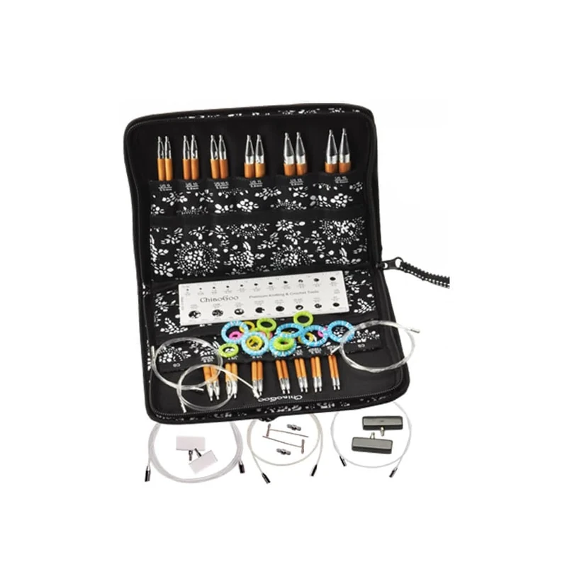 ChiaoGoo Spin Bamboo interch. tip Set 13cm 2.75-5.00mm - 1pc