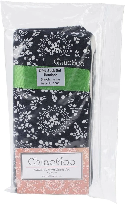 ChiaoGoo Bamboo Double-Pointed Needle Set 15 cm Patina Finish 1 piece CG3600 - Image 1