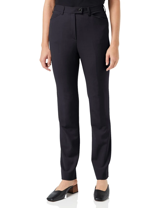 Raphaela by Brax Women's Style Silvia Wool Trousers Bi-Stretch Slim Pants, Blue (Navy 20), 31W x 32L