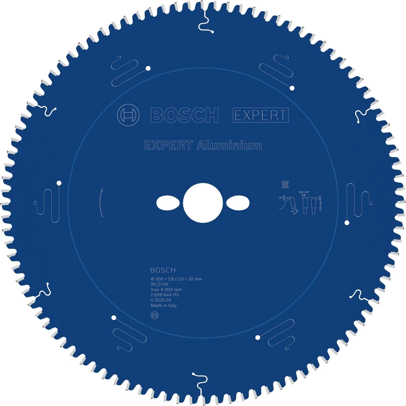 Bosch 2608644115 Circular Saw Blade Expert For Aluminium 305 X 30 X 2.8 Mm, 96
