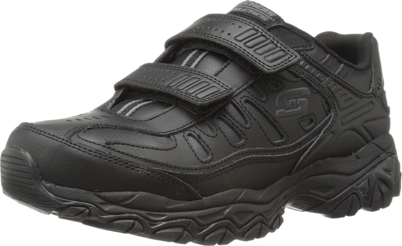Skechers Men's Afterburn Memory Fit-Final Cut Sneaker, Black, 12 UK