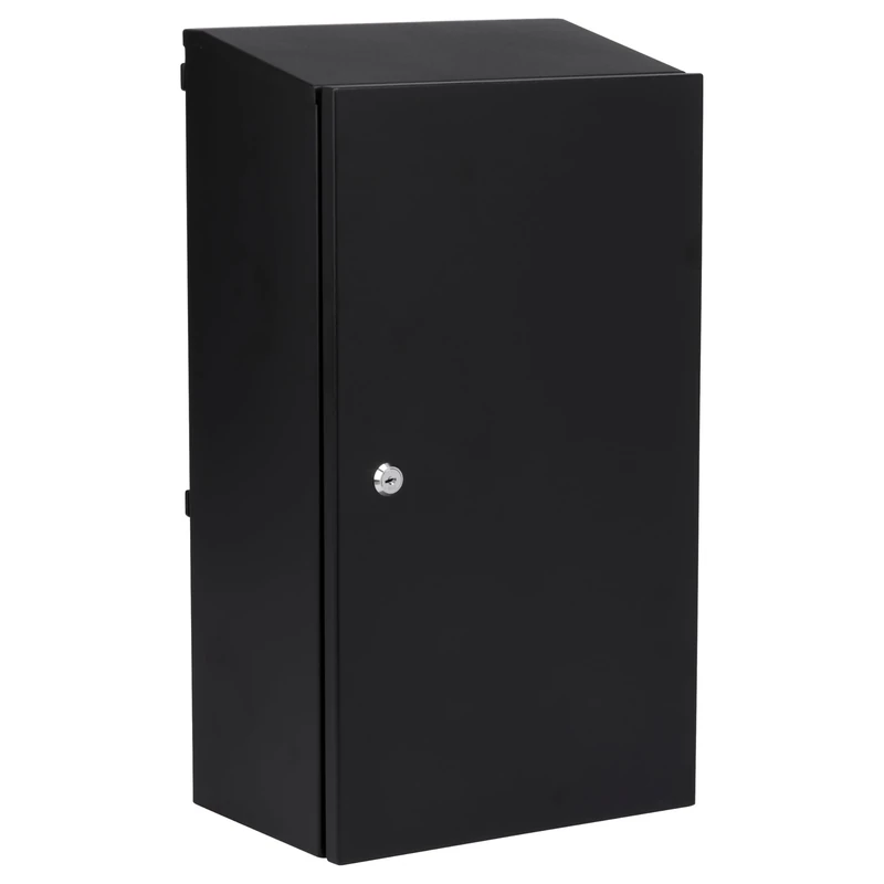 Sterling Secure Steel Gate & Railings Postbox, Black, Large, MB25BK