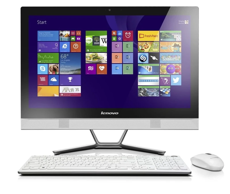 Lenovo C50 23-inch All-in-One PC (Intel Core i5-4210U, 2.7 GHz, 8 Gb DDR3 RAM, WiFi, BT, HDMI-OUT, 1Tb HDD, DVDRW, Camera, NVIDIA GeForce 820A 1 Gb, Windows 8.1) - White