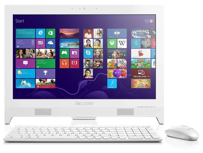 Lenovo C260 19.5-Inch All-in-One PC (White) - (Intel Celeron J1800 2.58 GHz, 4 GB DDR3 RAM, 500 GB HDD, Windows 8.1 with Bing, Integrated Graphics, DVDRW, HDMI, Camera, Wi-Fi)
