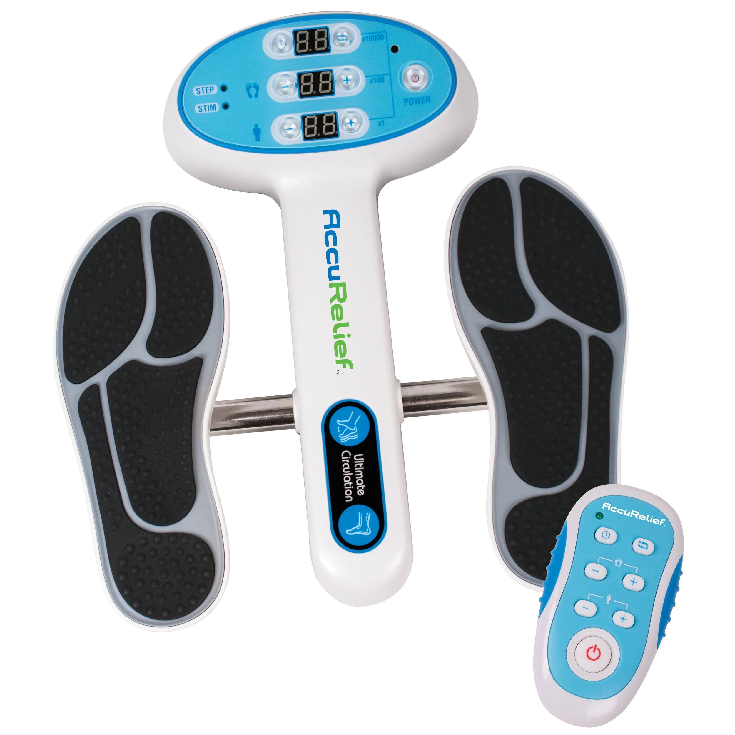 AccuRelief Ultimate Foot Circulator with Remote with EMS for Muscle Pain, Diabetic Neuropathy, Swollen Ankles & Swollen Feet